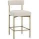 Seneca 36.5 inch Antique Brass / Danny Ivory Counter Stool